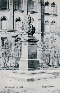 Das zerstörte Paul-Pogge-Denkmal in Rostock von Ludwig Brunow